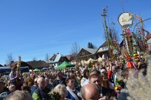 zobacz wyjatkowa fotorelacje z niedzieli palmowej w lipnicy murowanej to wlasnie tutaj zaledwie 50 km od krakowa odbywa sie najslynniejszy w polsce konkurs lipnickich palm wielkanocnych 104 300x199 - Niedziela Palmowa w Lipnicy Murowanej 2026: Rekordowe palmy i magia Małopolski pod Krakowem