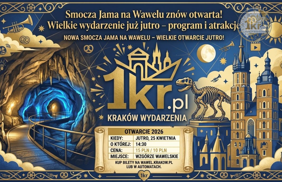 Smocza Jama na Wawelu znów otwarta! Wielkie wydarzenie już jutro – program i atrakcje Smocza Jama na Wawelu znów otwarta! Wielkie wydarzenie już jutro – program i atrakcje